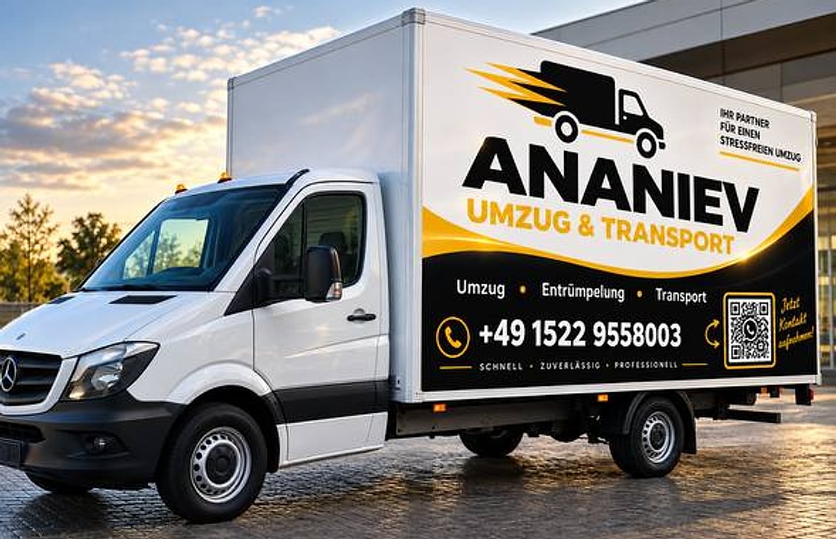 Umzugswagen von Ananiev Umzug & Transport – Umzugsunternehmen in Ihrer Region